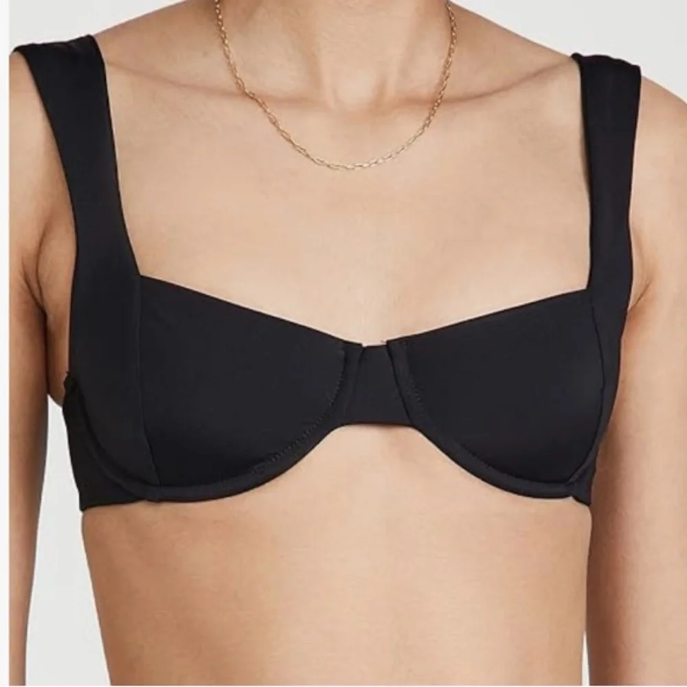 L*Space Tori Black Bikini top with Sandy Bottoms.